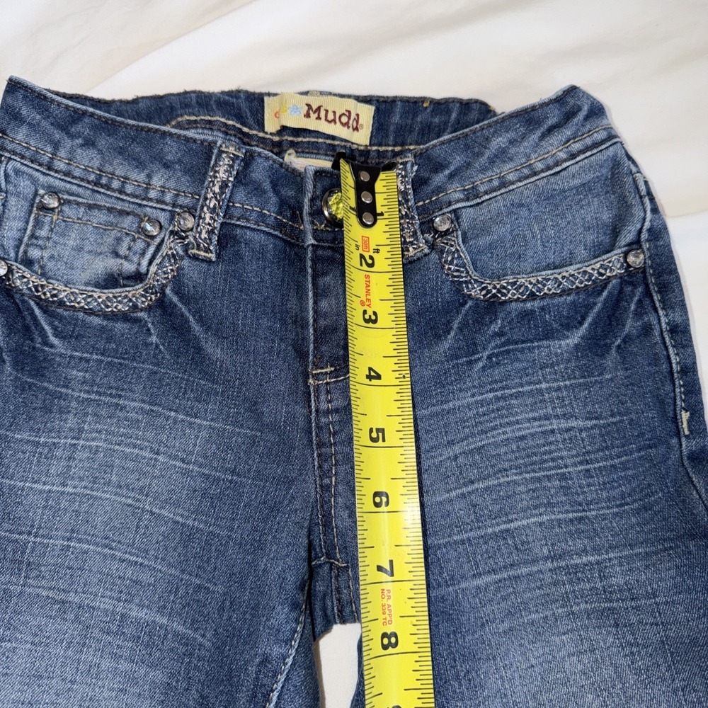 Vintage Mudd Capris Size Junior Girls Medium Y2K 90S Z. Cavaricci Jorts - Picture 6 of 9